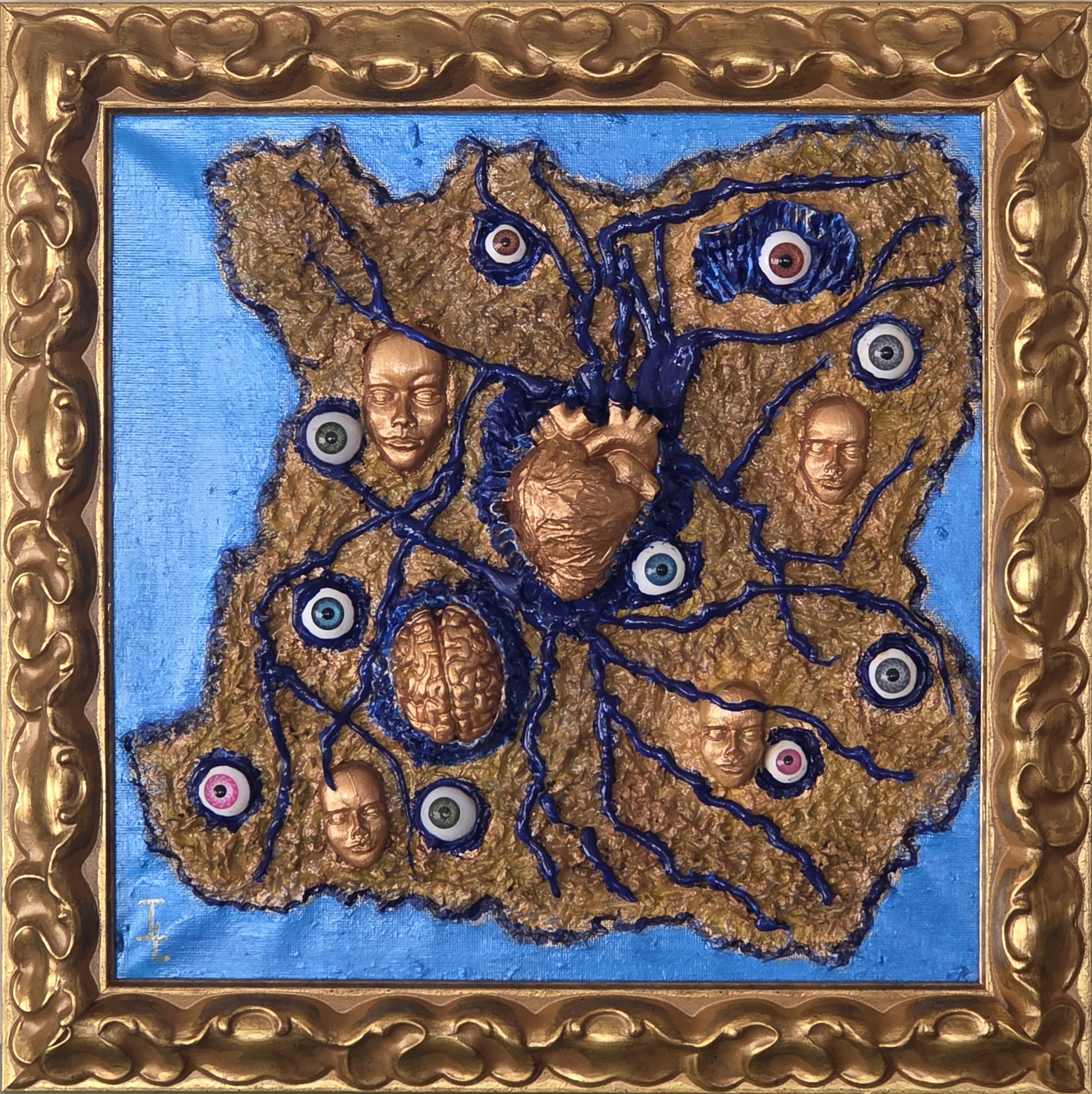 Cartografía del alma| Obra en Relieve Escultórico y Técnica Mixta
